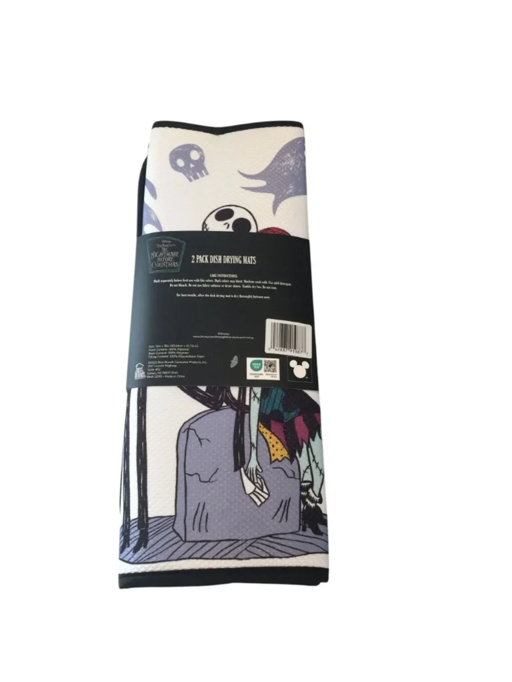 Disney The Nightmare Before Christmas Dish Drying Mats Set of 2
